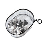 Maxbell Clear Figure Display Bag for Figures Collectibles Doll Collectors Plush Doll Bag with Keychain Black