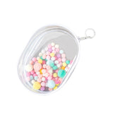 Maxbell Clear Figure Display Bag for Figures Collectibles Doll Collectors Plush Doll Bag with Keychain White