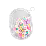 Maxbell Clear Figure Display Bag for Figures Collectibles Doll Collectors Plush Doll Bag with Keychain Clear