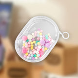 Maxbell Clear Figure Display Bag for Figures Collectibles Doll Collectors Plush Doll Bag with Keychain Clear