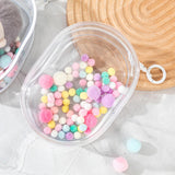 Maxbell Clear Figure Display Bag for Figures Collectibles Doll Collectors Plush Doll Bag with Keychain Clear