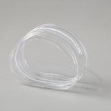 Maxbell 2xClear Figure Display Bag Organizer PVC Doll Display Case for Doll Collectors White