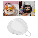 Maxbell 2xClear Figure Display Bag Organizer PVC Doll Display Case for Doll Collectors White