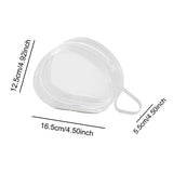 Maxbell 2xClear Figure Display Bag Organizer PVC Doll Display Case for Doll Collectors White