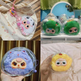 Maxbell 2xClear Figure Display Bag Organizer PVC Doll Display Case for Doll Collectors White