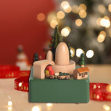 Maxbell Xmas Music Box Crafts Christmas Ornament for Festivals Living Room Fireplace