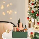 Maxbell Xmas Music Box Crafts Christmas Ornament for Festivals Living Room Fireplace