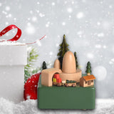 Maxbell Xmas Music Box Crafts Christmas Ornament for Festivals Living Room Fireplace