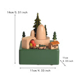 Maxbell Xmas Music Box Crafts Christmas Ornament for Festivals Living Room Fireplace