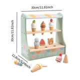 Maxbell Ice Cream Toy Education Toy Pretend Toy for Preschool Age 2-4 Girls and Boys