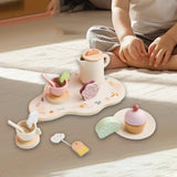Maxbell Afternoon Tea Party with Food Tea Party Tableware for Children Birthday Gift Style C