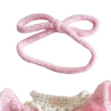 Maxbell Plush Figure Overall Skirt Pretend Play Clothing DIY Dress up for 17cm Dolls Pink