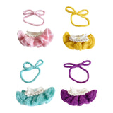 Maxbell Plush Figure Overall Skirt Pretend Play Clothing DIY Dress up for 17cm Dolls Pink