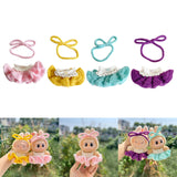 Maxbell Plush Figure Overall Skirt Pretend Play Clothing DIY Dress up for 17cm Dolls Pink