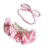 Maxbell Plush Figure Overall Skirt Pretend Play Clothing DIY Dress up for 17cm Dolls Pink