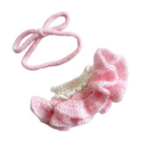 Maxbell Plush Figure Overall Skirt Pretend Play Clothing DIY Dress up for 17cm Dolls Pink