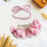 Maxbell Plush Figure Overall Skirt Pretend Play Clothing DIY Dress up for 17cm Dolls Pink