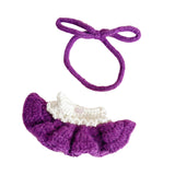 Maxbell Plush Figure Overall Skirt Pretend Play Clothing DIY Dress up for 17cm Dolls violet