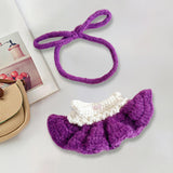 Maxbell Plush Figure Overall Skirt Pretend Play Clothing DIY Dress up for 17cm Dolls violet