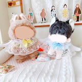 Maxbell Plush Doll Lace Bib Costumes Educational Make Your Own Dolls for 6.69'' Doll yellow