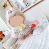 Maxbell Plush Doll Lace Bib Costumes Educational Make Your Own Dolls for 6.69'' Doll yellow