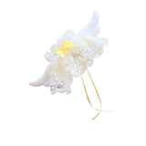 Maxbell Plush Doll Lace Bib Costumes Educational Make Your Own Dolls for 6.69'' Doll yellow