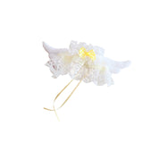 Maxbell Plush Doll Lace Bib Costumes Educational Make Your Own Dolls for 6.69'' Doll yellow