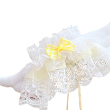 Maxbell Plush Doll Lace Bib Costumes Educational Make Your Own Dolls for 6.69'' Doll yellow