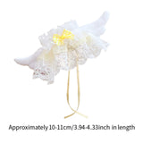 Maxbell Plush Doll Lace Bib Costumes Educational Make Your Own Dolls for 6.69'' Doll yellow