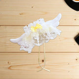 Maxbell Plush Doll Lace Bib Costumes Educational Make Your Own Dolls for 6.69'' Doll yellow