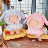 Maxbell Doll Hoodie Cloak Costume for 15cm and 17cm Doll Little Girls Gift Child Toy Pink