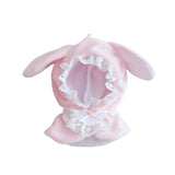 Maxbell Doll Hoodie Cloak Costume for 15cm and 17cm Doll Little Girls Gift Child Toy Pink