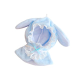 Maxbell Doll Hoodie Cloak Costume for 15cm and 17cm Doll Little Girls Gift Child Toy Blue