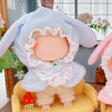 Maxbell Doll Hoodie Cloak Costume for 15cm and 17cm Doll Little Girls Gift Child Toy Blue