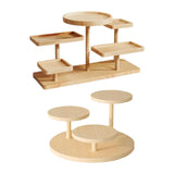 Maxbell 2 Wooden Multi Layer Display Rack Decor Wooden Display Riser