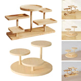 Maxbell 2 Wooden Multi Layer Display Rack Decor Wooden Display Riser