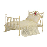 Maxbell 1/6 Dollhouse Bed DIY Scene Accessories Mini Bed for Bedroom Room Decoration A