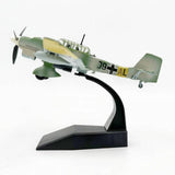 Maxbell Alloy 1/72 JU-87B Fighter Airplane Diecast Model Gift for Office Cafes Shelf