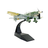 Maxbell Alloy 1/72 JU-87B Fighter Airplane Diecast Model Gift for Office Cafes Shelf