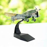 Maxbell Alloy 1/72 JU-87B Fighter Airplane Diecast Model Gift for Office Cafes Shelf