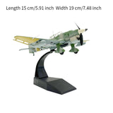 Maxbell Alloy 1/72 JU-87B Fighter Airplane Diecast Model Gift for Office Cafes Shelf