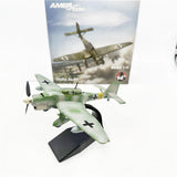 Maxbell Alloy 1/72 JU-87B Fighter Airplane Diecast Model Gift for Office Cafes Shelf