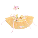 Maxbell Plush Doll Clothes for 15-17cm Doll Comfortable Dress up DIY Fashion Cartoon Yellow