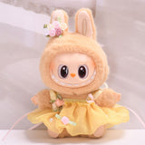 Maxbell Plush Doll Clothes for 15-17cm Doll Comfortable Dress up DIY Fashion Cartoon Yellow