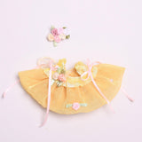 Maxbell Plush Doll Clothes for 15-17cm Doll Comfortable Dress up DIY Fashion Cartoon Yellow