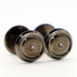 Maxbell 12Pcs Metal Wheels Spare Part Hobby Train Accessory for 1:87 Model Train DIY