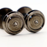 Maxbell 12Pcs Metal Wheels Spare Part Hobby Train Accessory for 1:87 Model Train DIY
