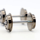 Maxbell 12Pcs Metal Wheels Spare Part Hobby Train Accessory for 1:87 Model Train DIY