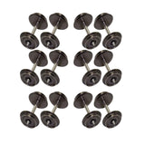 Maxbell 12Pcs Metal Wheels Spare Part Hobby Train Accessory for 1:87 Model Train DIY