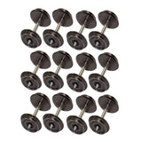 Maxbell 12Pcs Metal Wheels Spare Part Hobby Train Accessory for 1:87 Model Train DIY
